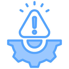 Risk Management Blue Icon