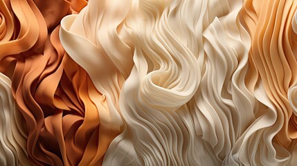 Pasta Perspectives Abstract Texture Background. Generative AI