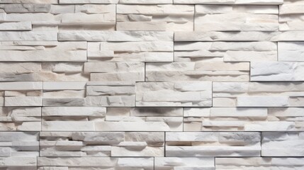Rock Solid Striped Stone Cladding Wall. Generative AI