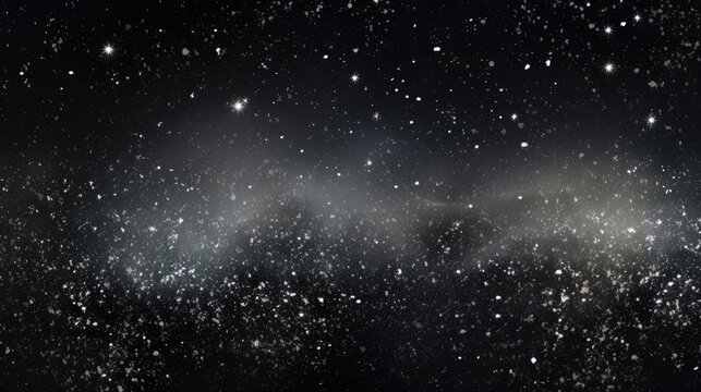 Starry Night Glitter Abstract. Generative AI