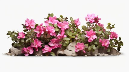 Obraz na płótnie Canvas Transparent Floral Bush. Generative AI