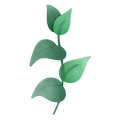 Tree house and green leaf