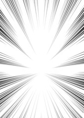 Obraz premium Lineart Line Black White Manga Comic Action Line Background