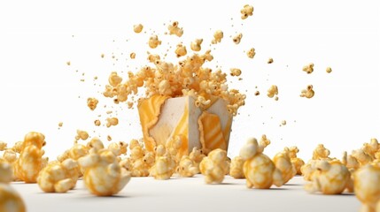 funny silly pictures of pop corn Ai Generative - obrazy, fototapety, plakaty