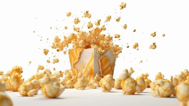 funny silly pictures of pop corn Ai Generative