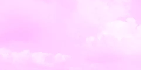 Schilderijen op glas Pink sky with clouds. Vector background. © Song Long