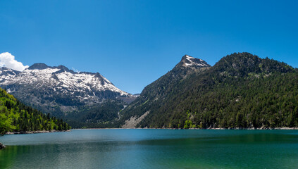 lake of Oredon in the french Pyrenees mountains