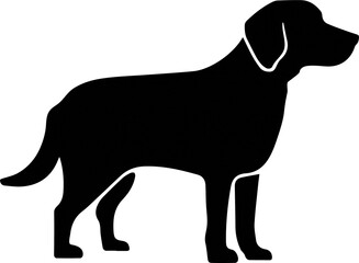 Pet-Friendly Icon - Black and White Illustration Transparent PNG for Airbnb Welcome Book Concept