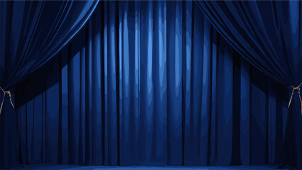 Abstract luxury glowing lines curved overlapping on dark blue background. Template premium award background design. Vector illustration