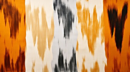 ールな色合いのイカット柄の背景、織りデザイン