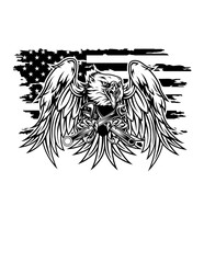 US Eagle Illustration, Flying Bird Clipart, Patriotic Eagle Cutfile, Eagle Claw Stencil, Talon Vector, Zoo Animal, Safari Animal, Wild Life Tshirt Design