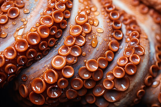 Close up of tentacles with  suckers - Powered by Adobe
