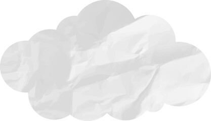 Fototapeta na wymiar cloud paper wrinkled
