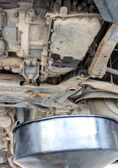 Draining oil from a car's variator