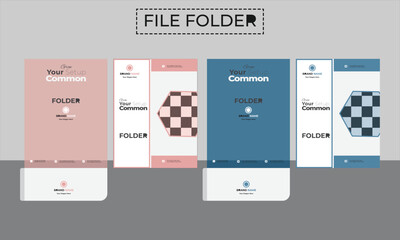 corporate presentation business folder template design.