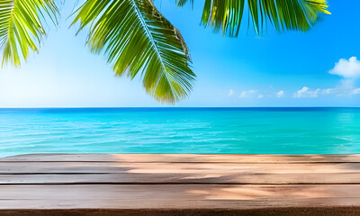 tabel background on island with wooden background