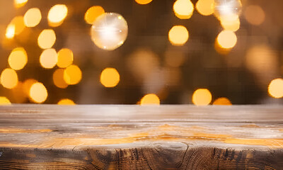 burning candles on wooden background