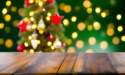 christmas wooden background