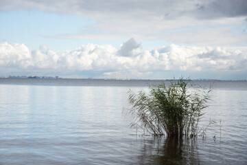 lake and clouds
