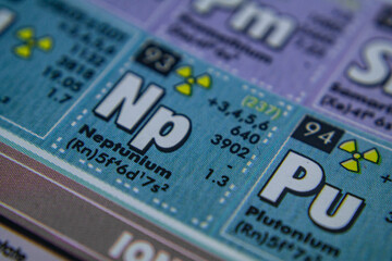 periodic table of element neptunium