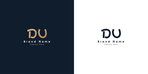 DU logo in Chinese letters design - obrazy, fototapety, plakaty