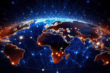 Fototapeta premium Communication technology for internet business