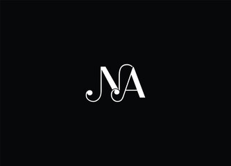 NA Letetr logo design and initial logo