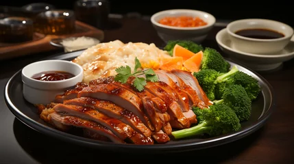 Zelfklevend Fotobehang Chinese food peking duck © EwaStudio