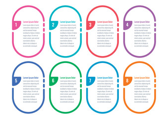 web, business, magazine, internet, annual report infographic template. geometric informational template. eight options infographic template
