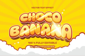 Yellow Choco Banana Text Effect