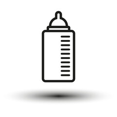 Baby milk icon. Vector illustration. EPS 10.