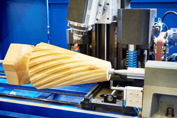 CNC machining center wood lathe