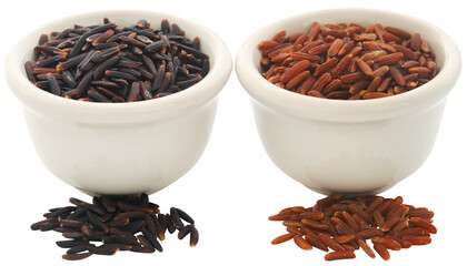 Red and black Jasmine rice