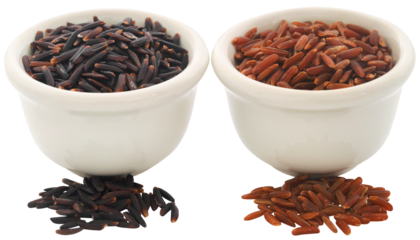 Red and black Jasmine rice