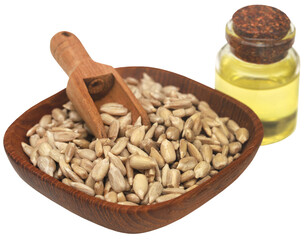 Sunflower seed with oil