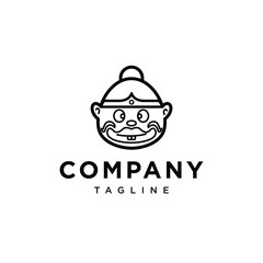 
Bagong face punokawan logo icon vector template.eps