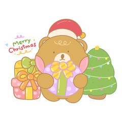 christmas teddy bear