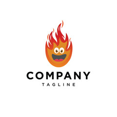 Fire mascot logo icon vector template.eps