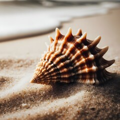 Obraz na płótnie Canvas Shellfish on the sandy beach