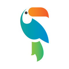 toucan logo vector illustration © Ксения Веревкина