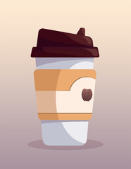 cup of coffee vector illustration