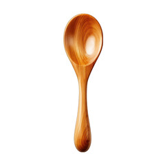 Wooden Kitchen Spoon Isolated on Transparent or White Background, PNG