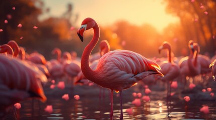 View Group Flamingos Slimbridge, HD, Background Wallpaper, Desktop Wallpaper 