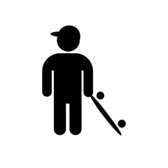 golf player silhouette