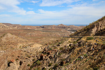 Landscape semi-desert of Baja California Sur, Mexico
