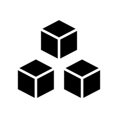 Packaging Icon Solid Illustration