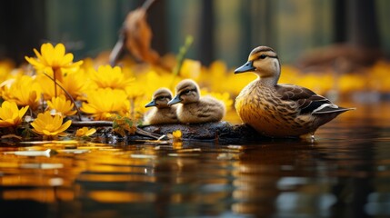 Wild Ducks Mallard On Mert Lake, HD, Background Wallpaper, Desktop Wallpaper 