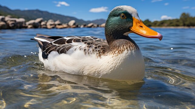 Wild Ducks Mallard On Mert Lake, HD, Background Wallpaper, Desktop Wallpaper 
