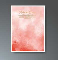 Cover template with watercolor background. Design for your cover, date, postcard, banner, logo.