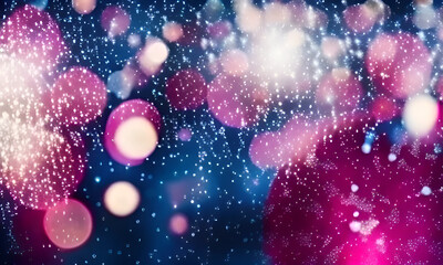 abstract background with bokeh lights
